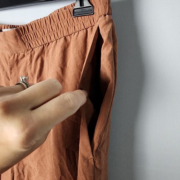 Urban Outfitters Burnt Orange Elastic Waist Beach Pants | Women's Medium - Picture 6 of 12